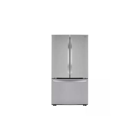 Lg 23 cu. ft. Counter Depth French Door Refrigerator with Smart Inverter and Smart Diagnosis LRFCC23D6S